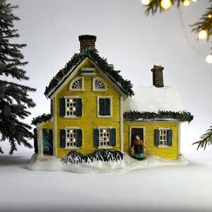 Currier & Ives American Homestead Winter Lighted Christmas Building From 2000